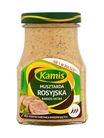 Kamis Russian Style Mustard (Rosyjska) - Polana Polish Food Online